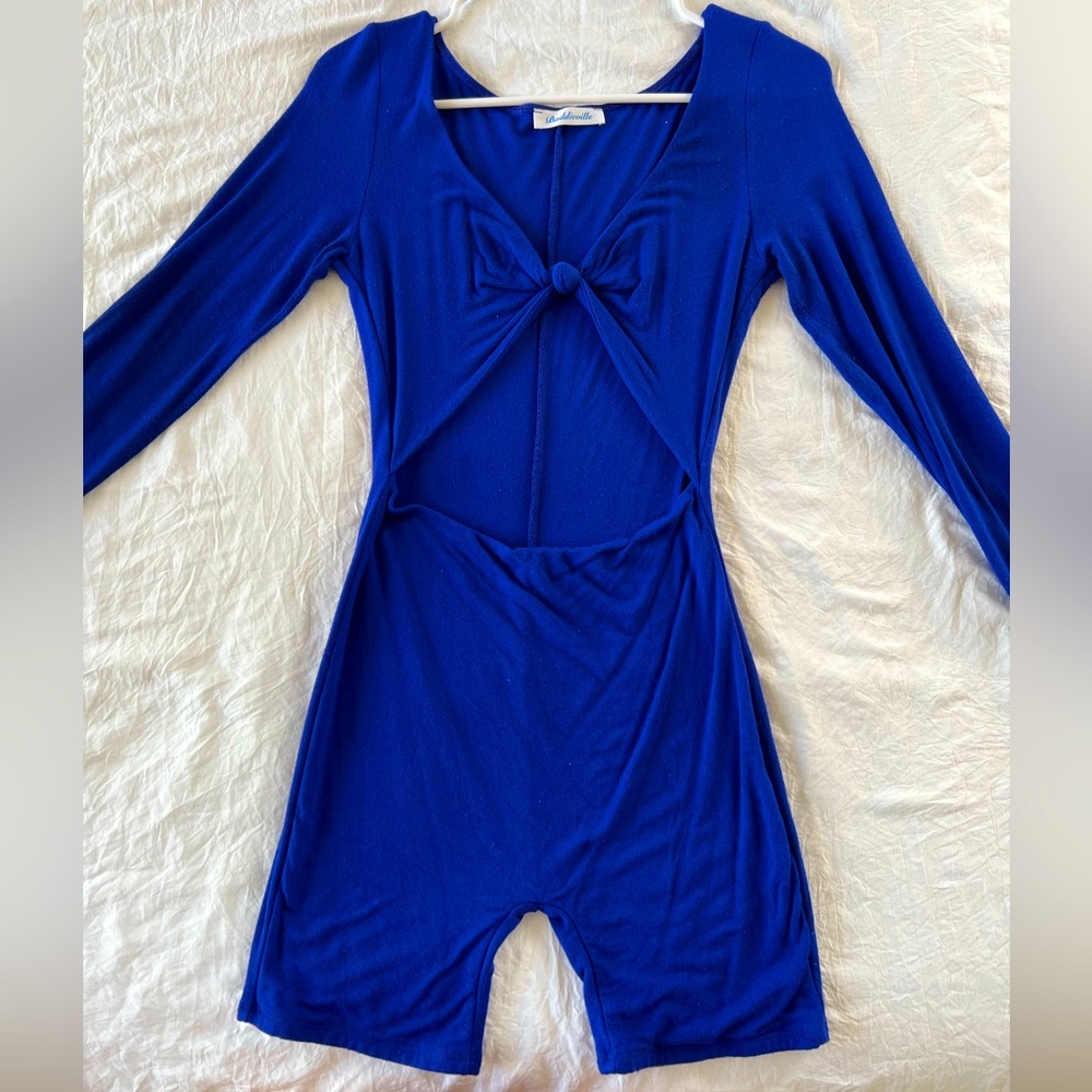 Royal blue romper